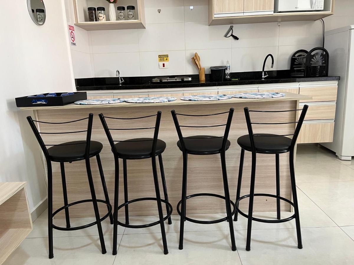 Flat Em Olimpia Com Churrasqueira Bagian luar foto